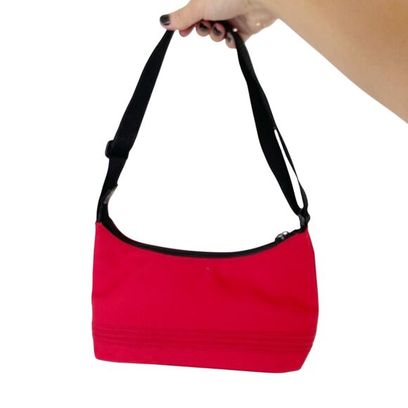 Tommy Hilfiger Red Y2K Mini Canvas Handbag - Picture 3 of 6